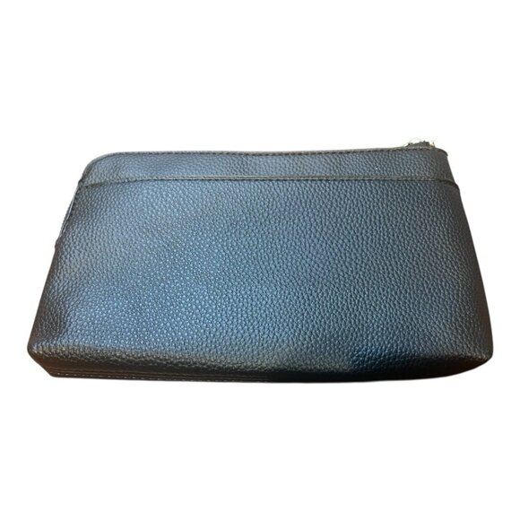 Trina Turk Black Wristlet Wallet Matching Keychain Cardholder Set Faux Leather - Picture 2 of 9